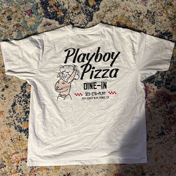 Playboy Pizza Men’s T-Shirt - Picture 2 of 2